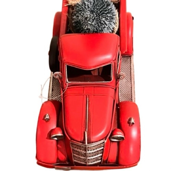 NWT- Vintage Farmhouse Red Christmas Tree Truck - Picture 4 of 7